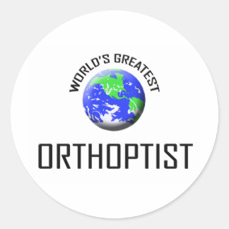 Sticker Rond Le plus grand orthoptiste du monde