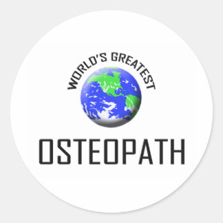 Sticker Rond Le plus grand ostéopathe du monde