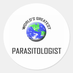 Sticker Rond Le plus grand parasitologue du monde