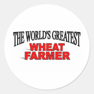 Sticker Rond Le plus grand producteur de blé du monde