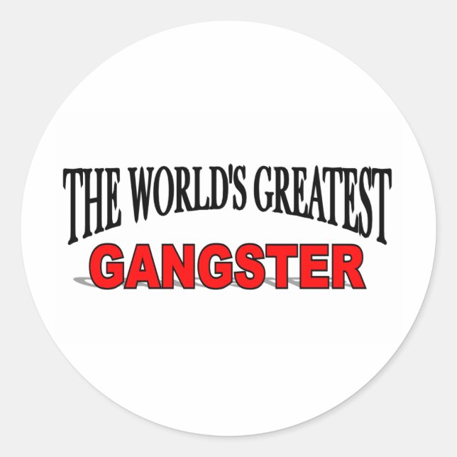 Sticker Rond Le plus grand terroriste du monde (Devant)
