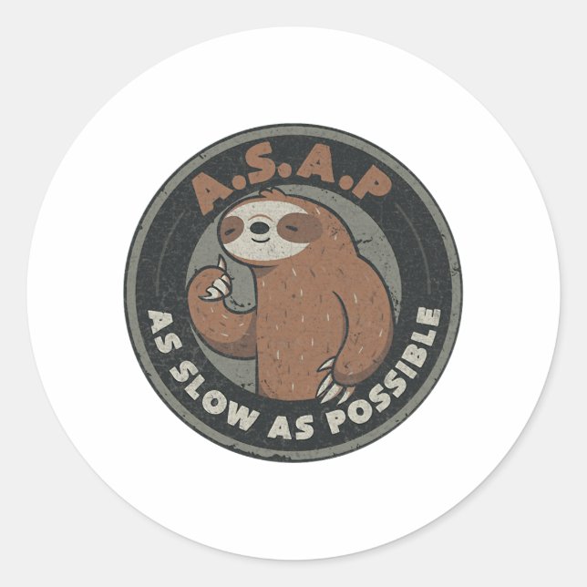 Sticker Rond Le Plus Laussi Lais Possible (Devant)