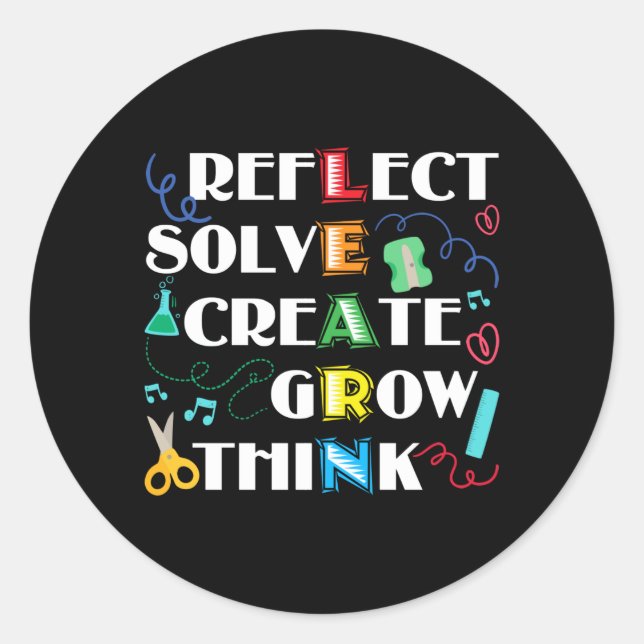 Sticker Rond Le poison de Learn (Devant)