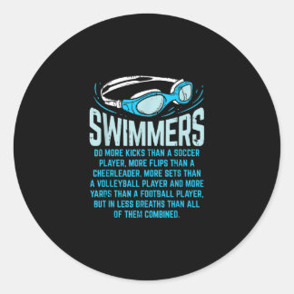 Sticker Rond Le Poison de Swimming Lover