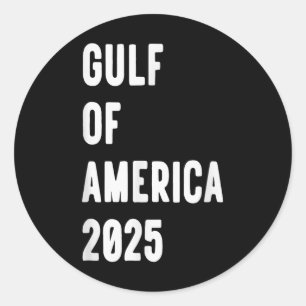 Sticker Rond Le Président Trump 2025 Du Golfe Des États-Unis _6