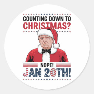 Sticker Rond Le président Trump, le jour de l'investiture