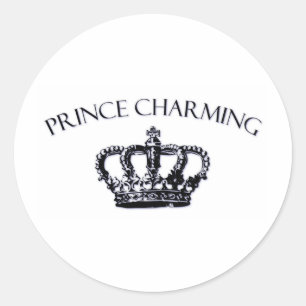 Sticker Rond Le Prince Charming