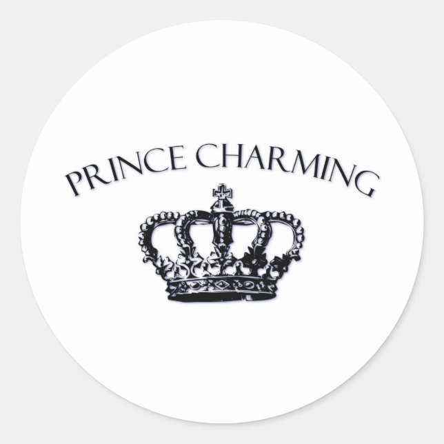 Sticker Rond Le Prince Charming (Devant)
