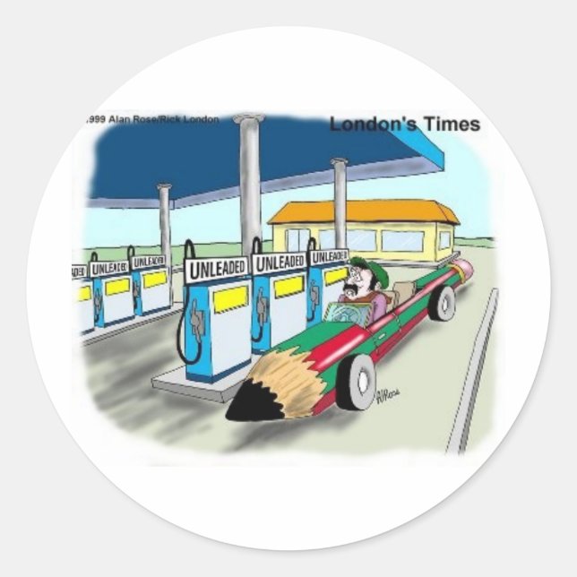 Sticker Rond Le Prix Du Gaz Cadeaux Et Objets à Collectionner D (Devant)