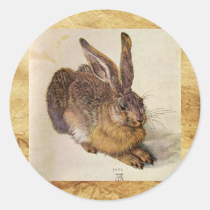 Sticker Rond LE RABBIT ( Jeune Lièvre )