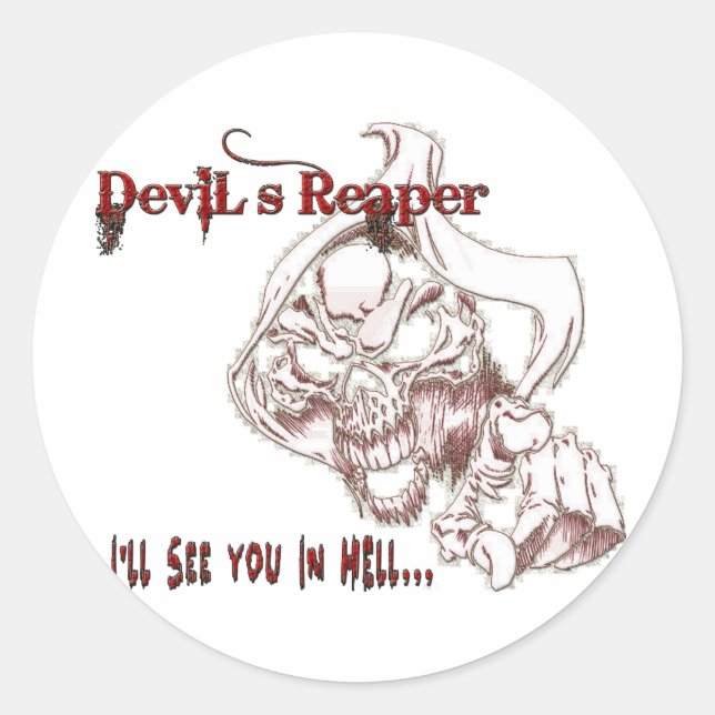 Sticker Rond Le rabin du diable (Devant)