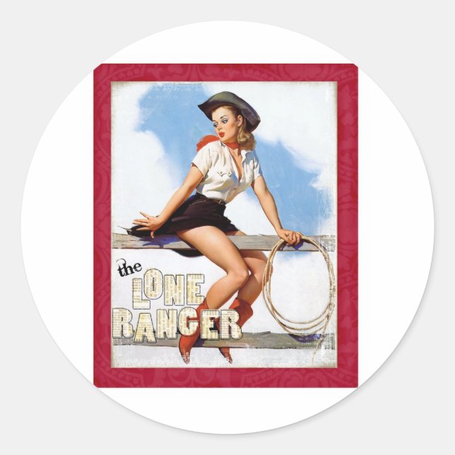 Sticker Rond Le Ranger Solitaire (Devant)
