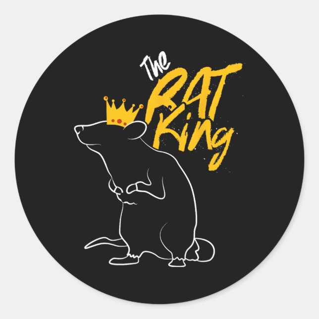 Sticker Rond Le Rat King T (Devant)