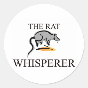 Sticker Rond Le Rat Whisperer