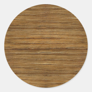 Sticker Rond Le regard de la texture de grain en bois de chêne
