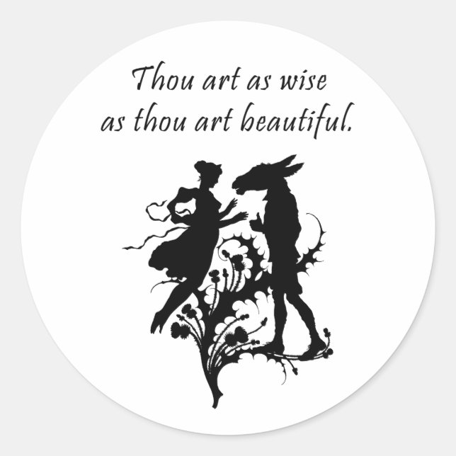 Sticker Rond Le rêve d'été (Devant)