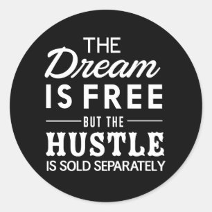 Sticker Rond Le Rêve Est Libre