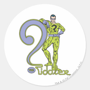 Sticker Rond Le Riddler & Logo Green