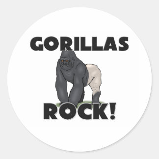 Sticker Rond Le rocher des gorilles