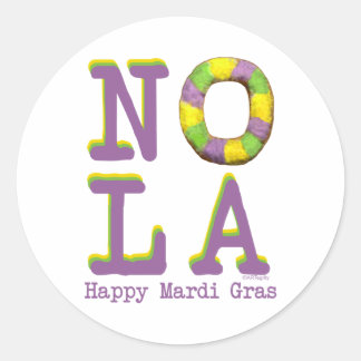 Sticker Rond Le Roi Cake de NOLA