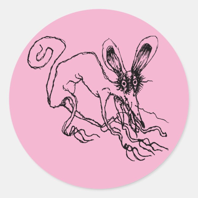 Sticker Rond le rose (Devant)