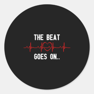 Sticker Rond Le rythme continue Chirurgie cardiaque Maladie car