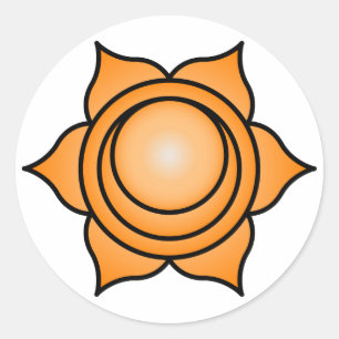 Sticker Rond Le Sacral Chakra