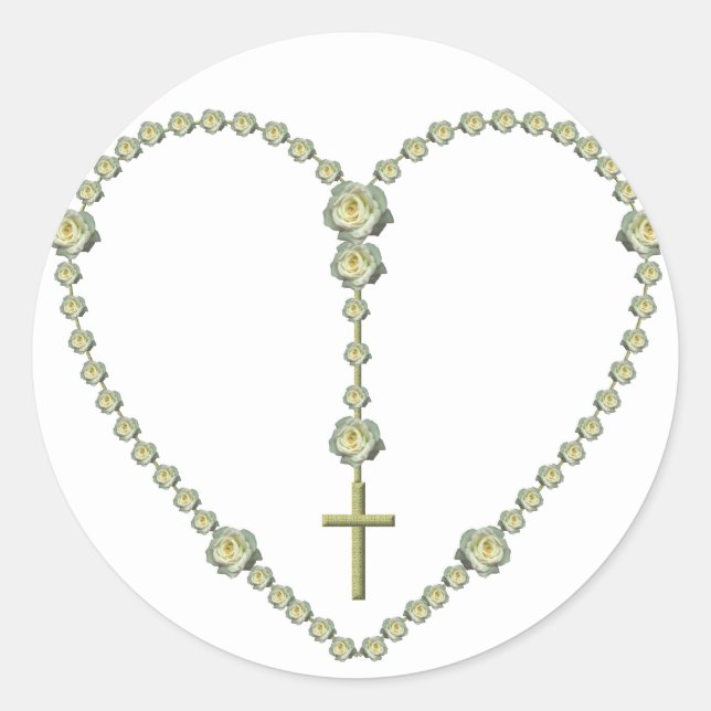 Sticker Rond Le Saint Rosaire (Devant)