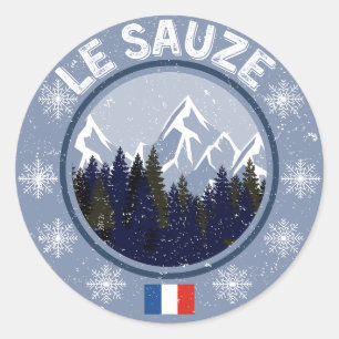 Sticker Rond Le Sauze Station de Ski