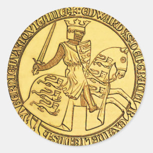 Sticker Rond Le Sceau Du Roi Edward Ier