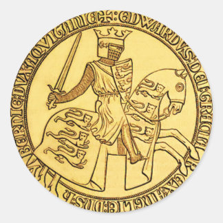Sticker Rond Le Sceau Du Roi Edward Ier