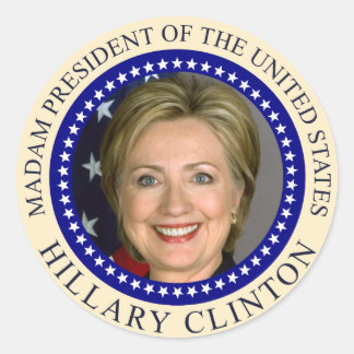 Sticker Rond Le sceau présidentiel d'Hillary Clinton