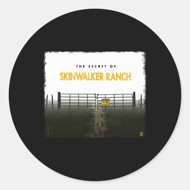 Sticker Rond Le Secret Du Ranch Skinwalker N'Entre Pas (Devant)