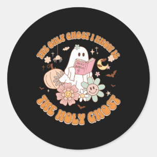 Sticker Rond Le Seul Fantôme Que Je Connais Est La Salle Funny