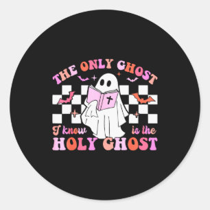 Sticker Rond Le seul fantôme que je connais est le Saint-Esprit