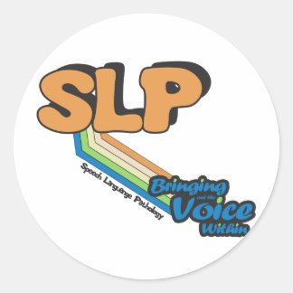 Sticker Rond Le SLP fait entendre la voix à l'intérieur