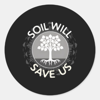 Sticker Rond Le Sol Nous Sauvera La Bioséquestration Pour Les A