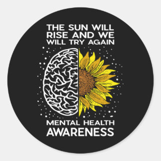 Sticker Rond Le Soleil Augmentera Et Nous Essaierons De Nouveau
