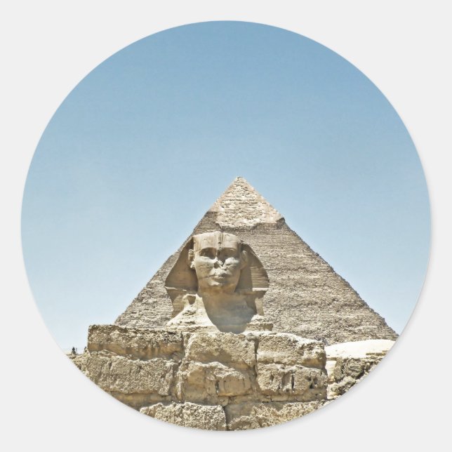 Sticker Rond Le sphinx (Devant)