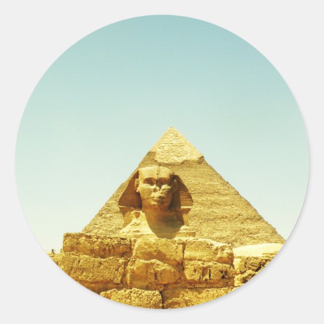 Sticker Rond Le sphinx (Devant)