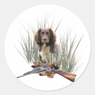Sticker Rond Le Sprocker Spaniel, L'art des chiens d'armes