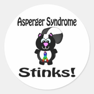 Sticker Rond Le Syndrome d'Asperger pue Conception de sensibili