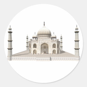 Sticker Rond Le Taj Mahal : Modèle 3D :