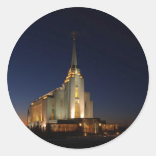 Sticker Rond Le temple Rexburg LDS