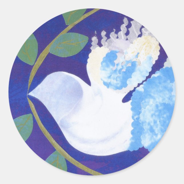 Sticker Rond Le temps de la paix (Devant)