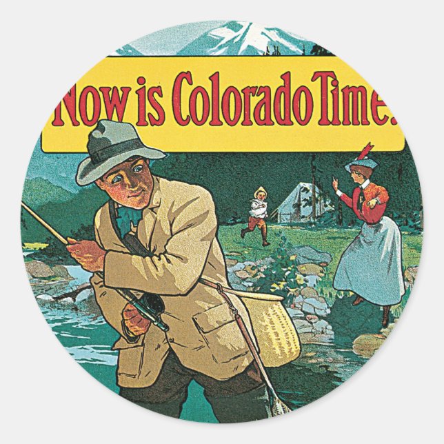 Sticker Rond Le temps du Colorado (Devant)