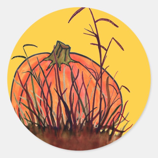 Sticker Rond Le temps du pompon ! (Devant)