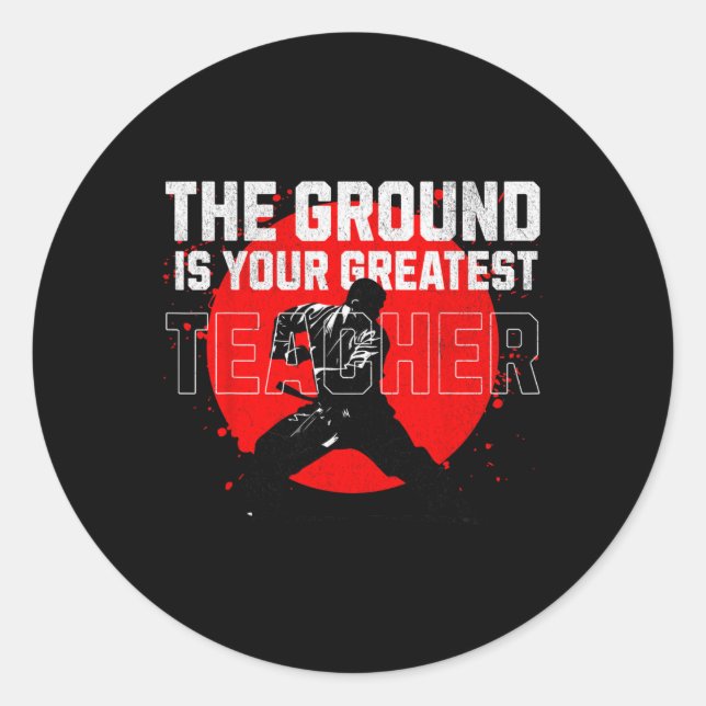 Sticker Rond Le Terrain Est Votre Plus Grand Enseignant. Appren (Devant)