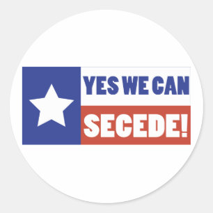Sticker Rond Le Texas font cécession