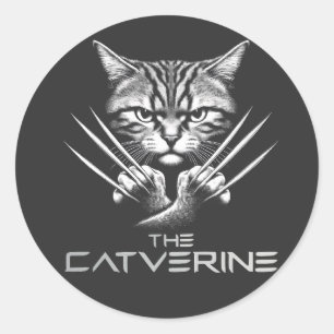 Sticker Rond Le thème de l'Halloween de Catverine